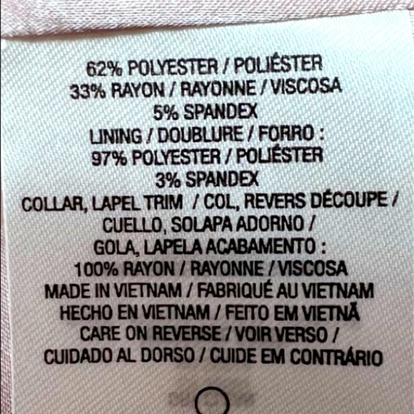 T Tahari Dusty Rose Blazer Size 8 One Button White Piping Trim Preppy Academia - Picture 12 of 15